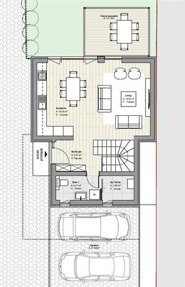 COMISION 0% CASA noua stil minimalist 4 camere, carport C.Buziasului