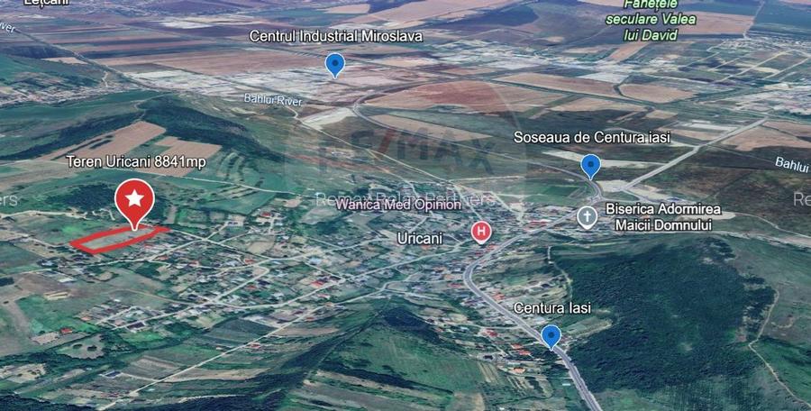 0% COMIOSION-  Teren Intravilan 8.841mp Uricani – Langa Centura - 8
