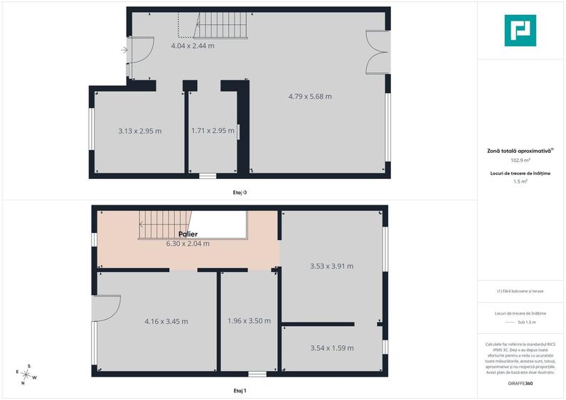 Duplex nou cu 4 camere și teren de 375 mp Zona Gai - 9
