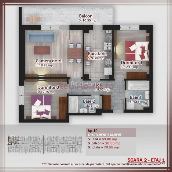 3 camere | STB | parcuri | metrou | 2026 | premium | decomadat - 2