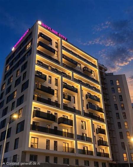 Apartament cu 2 camere et 2 la Skyline City amenajat cu parcare