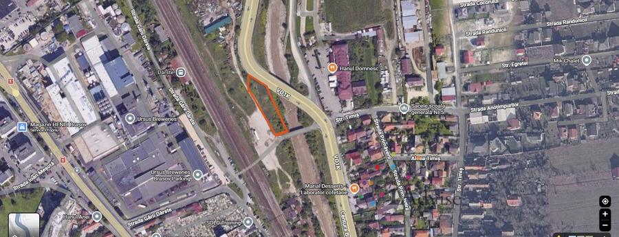 Teren pentru dezvoltare – 1.500 mp | Dârste, Brașov | P+4E–6E | CUT 2,9