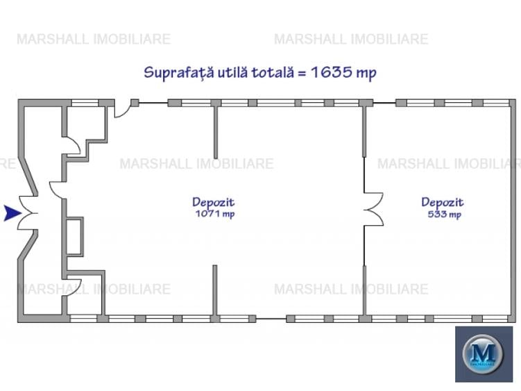 Spatiu industrial de vanzare in Filipestii de Padure, 2663.50 mp #15081