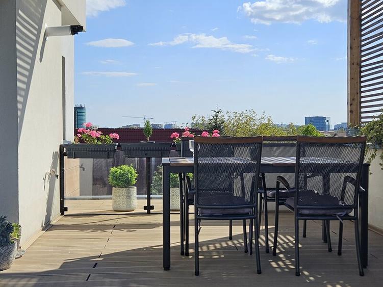 Penthouse PIPERA | Lift Direct în Apartament | 3 Terase Panoramice |