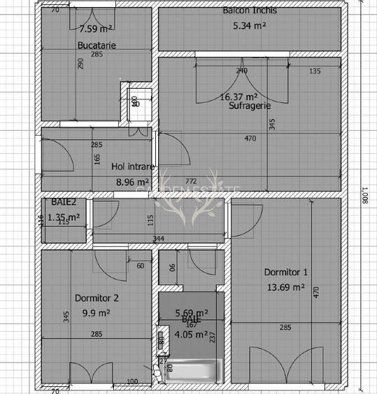 Apartament cu 3 camere decomandate, 65 mp – Str. Primaverii, Manastur - 10