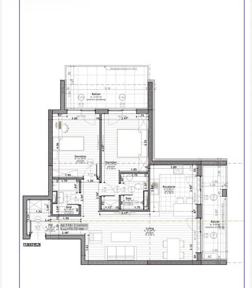 Apartament de vanzare 3 camere Scala Frunzisului
