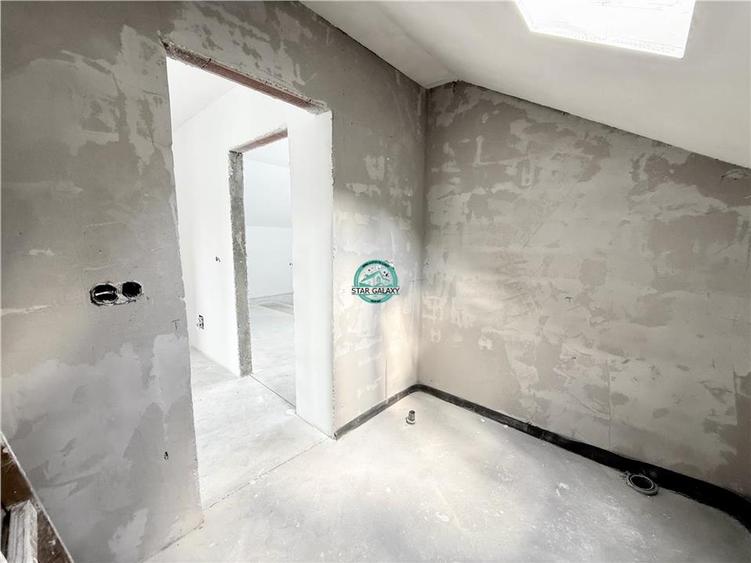 Casa noua cu 5 camere de vanzare semifinisata, teren 500 mp in Corunca