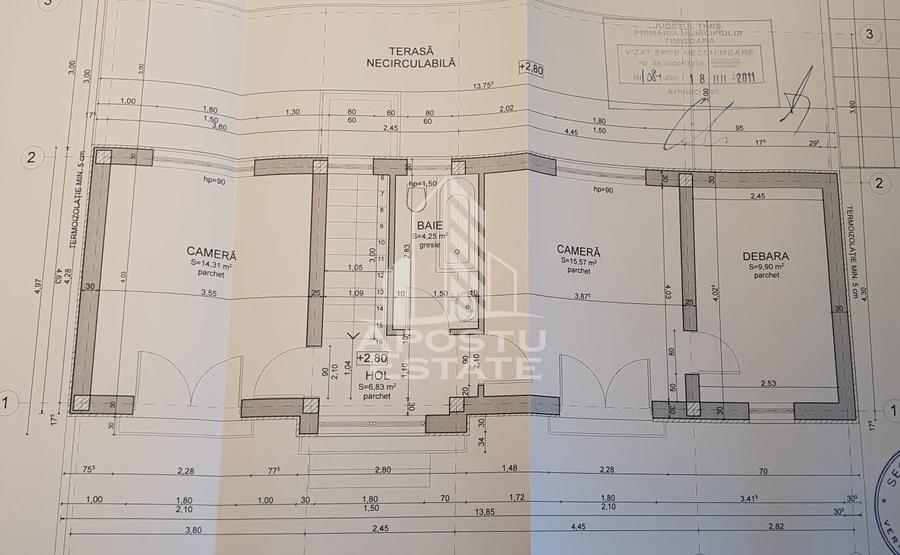Casa individuala , 4 camere,2 bai, garaj, acces auto, 575 teren