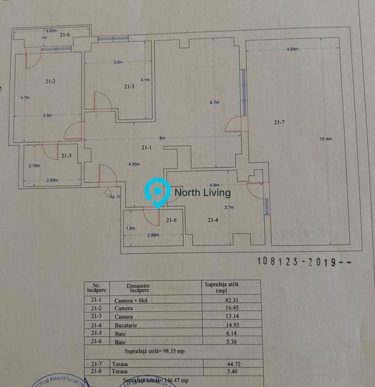 Penthouse 3 camere + terasa | Titan