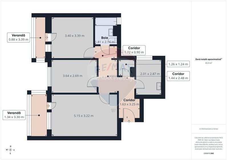 Apartament cu 3 camere de vânzare în zona Giurgiului - 17