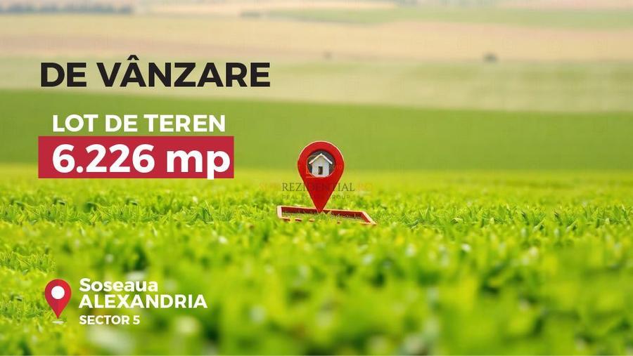 Teren cu autorizatie de constructie, 6226mp, Sos.Alexandriei, Sector 5