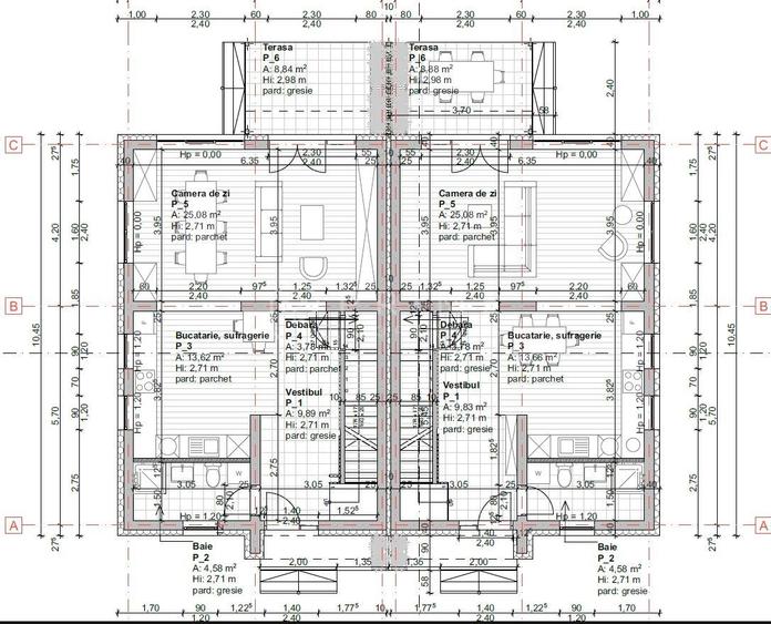 Casă nouă tip duplex izolat fonic în Livezeni