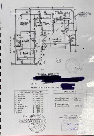 Apartament 4 camere de vânzare Cartier Lapus- 104 mp sup totala