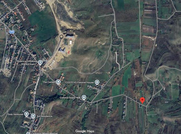 Teren de vanzare, 1250 mp, zona HUB Borhanci