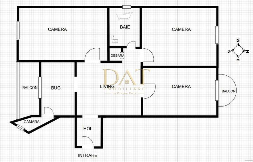 Apartament 4 camere | 76mp | Marasti | zona sens giratoriu Marasti