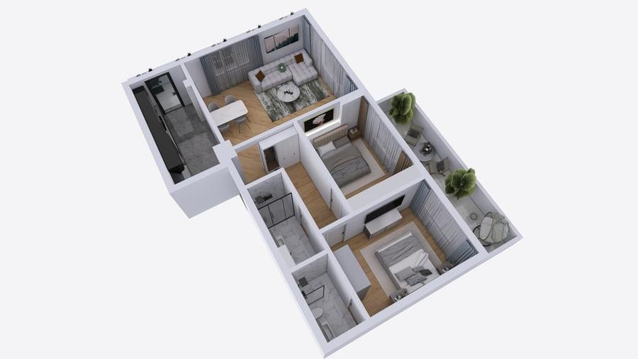 Dezvoltator, Tomis Plus, Palazu Mare, Elvila Apartament 3 Camere