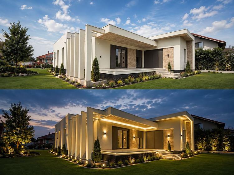 Arhitectura Moderna - Eleganta Pe un Singur Nivel - Luxury