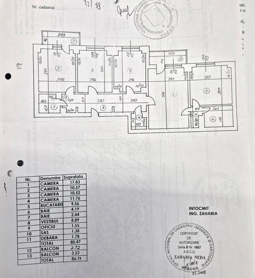 Apartament 4 Camere | Calea Moșilor – Eminescu | Bloc 1982 | 86,71 mp - 1