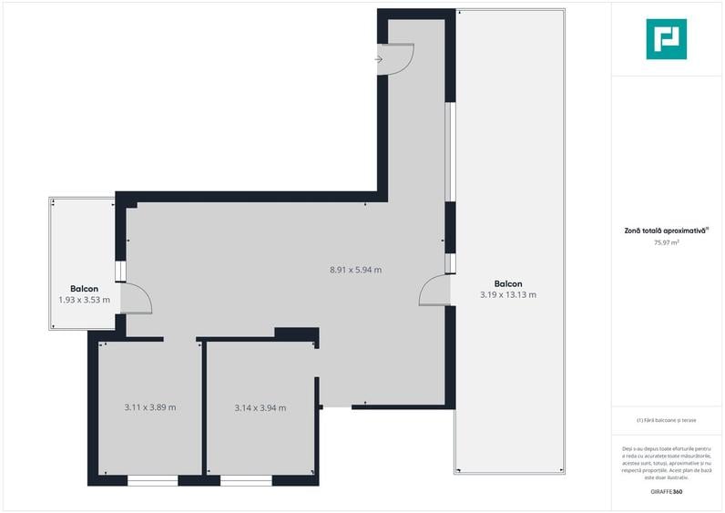 Apartament 3 camere, zona Torontalului
