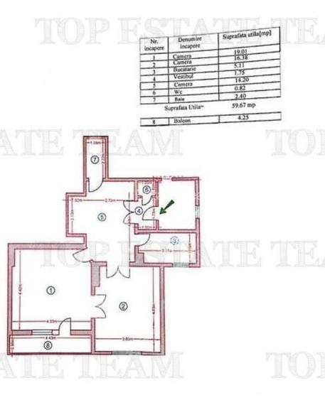 Apartament 3 camere de inchiriat in vila  ,cochet, nou renovat , balcon,  curte - 12