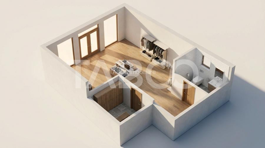Spatiu comercial 58 mpu cu vitrina 3 m pivnita Centrul Istoric Sibiu - 1