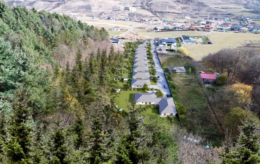 Casa pe un singur nivel, in sat Popesti, 100mp utili, 500mp teren