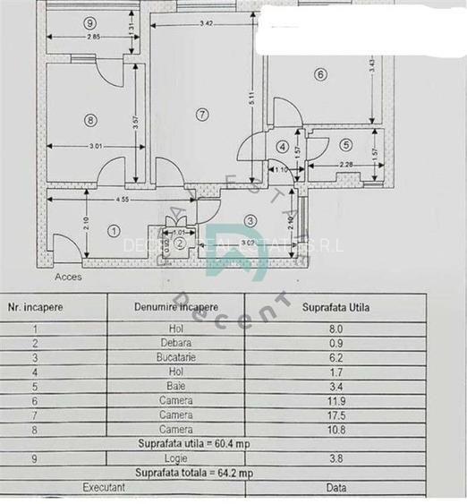 Apartament 3 camere, circular, Cale Bucuresti