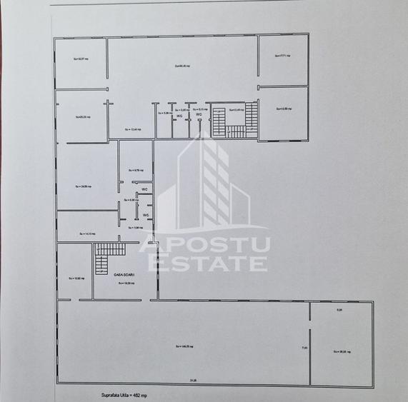 Spatiu comercial 1050 mp si 812 mp teren, in zona Sagului.