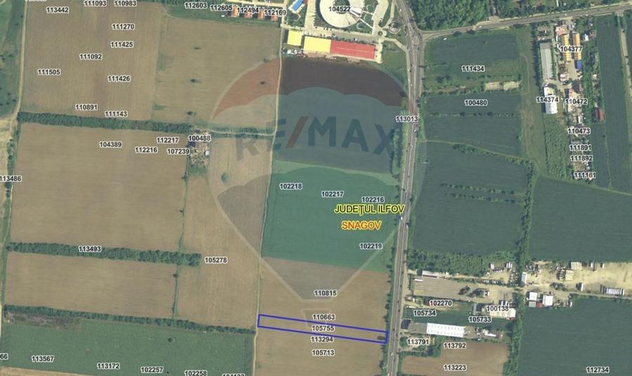 Teren 5,005mp Snagov /Deschidere la  DN 1