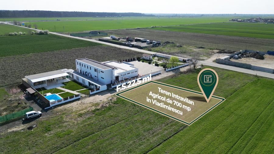 Teren intravilan arabil de vânzare – Vladimirescu, Arad