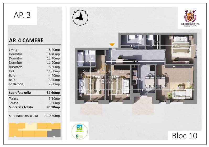 Apartament spatios cu 4 camere, dotari si finisaje premium, Berceni - 1