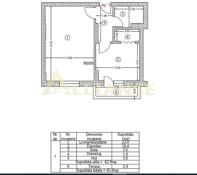 Metrou Berceni, 2 camere mobilat cu balcon