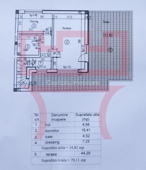 Apartament  1 camera in casa panorama superba si terasa 44mp parcare - 9