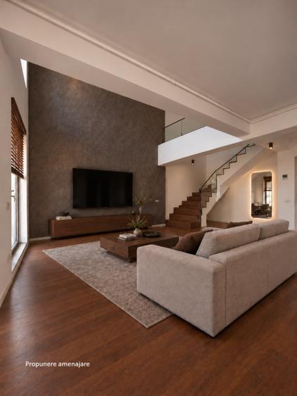 Duplex pe doua niveluri |Terasa 87,40 mp | Complex cu piscina | Zona Biruintei |