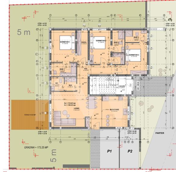 Apartament premium modern cu curte privata-Arhitectilor