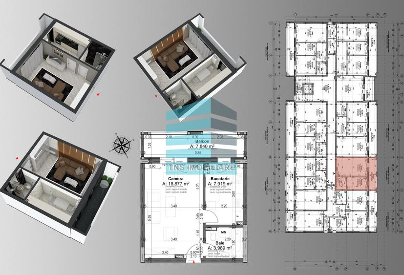 Garsonieră Compactă și Modernă – 39 mp, Titan–Pallady