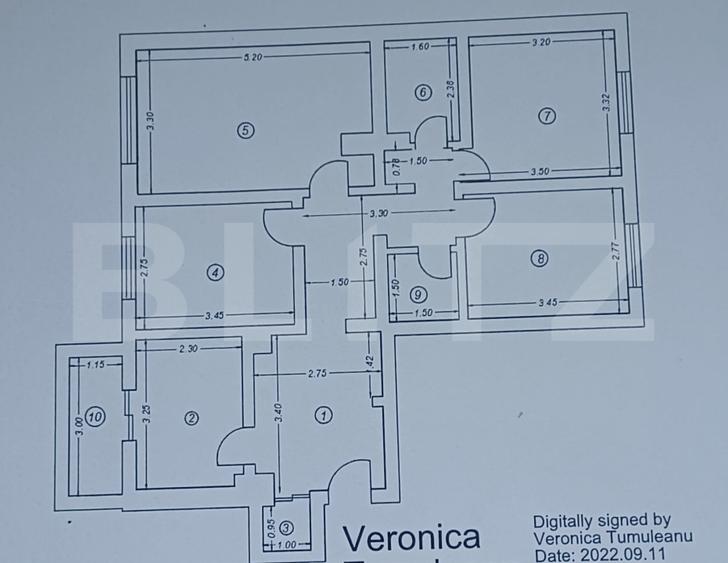 Apartament 4 camere, 82 mp 2 bai, zona Zimbru