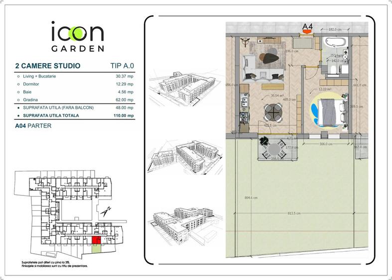 Apartament 2 camere de vânzare - ICON Garden - zona Moșilor - 2