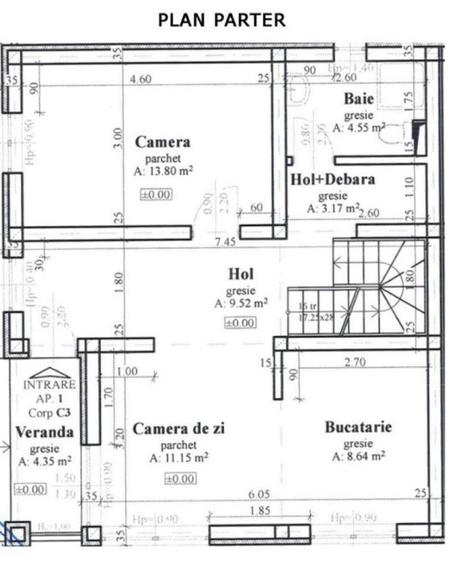 Duplex Modern mobilat si utilat 102mp cu teren de 207 mp – Dezmir