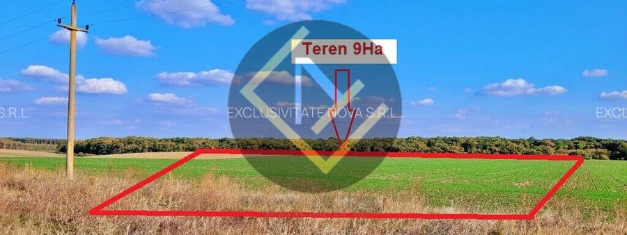 Teren 9Ha -> 16Ha Ha Intravilan , Exit A3 Snagov Ghermanesti Bucuresti-Ploiesti - 2