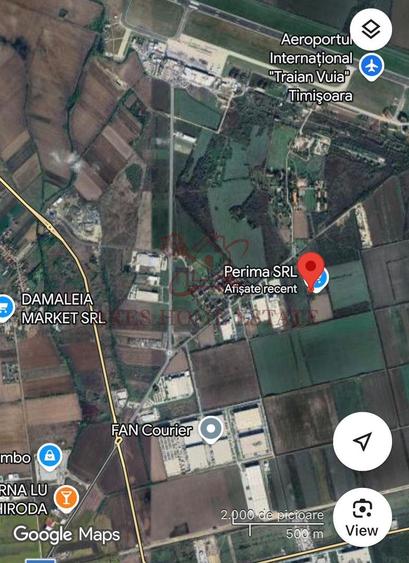 Teren 5.752 mp lângă Aeroport – ideal hală, logistică, depozit