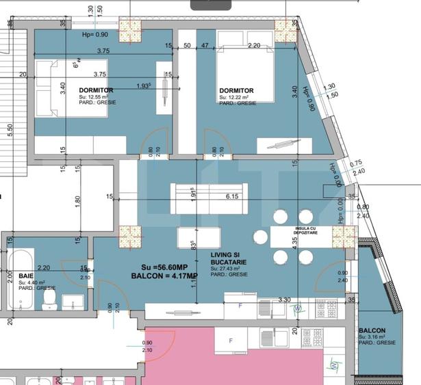Apartament cu 2 camere, bloc nou, RATE, zona Centrală