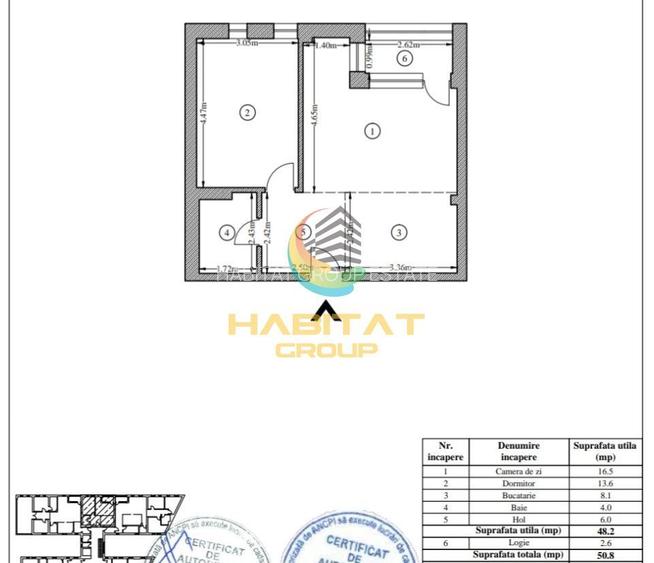 2 camere Bloc NOU finalizat - Metrou Timpuri Noi - 9