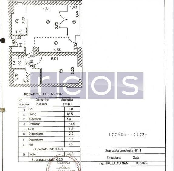 VANZARE APARTAMENT | MODERN | 2 CAMERE | HERASTRAU | 81MP | PARCARE