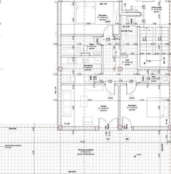 Apartament 3 camere, 84.71 mp, zona Lipovei