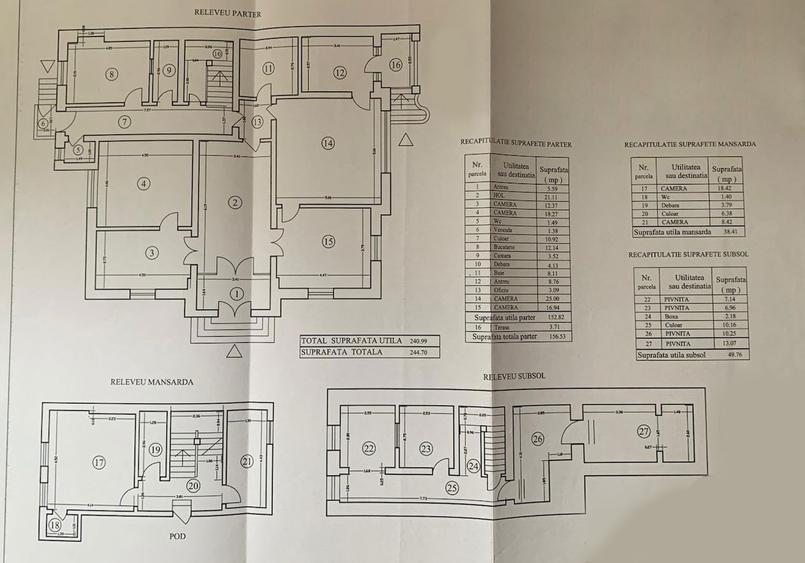 Casa Interbelica - Teren 1013 mp - Foisorul de Foc - Comision 0%