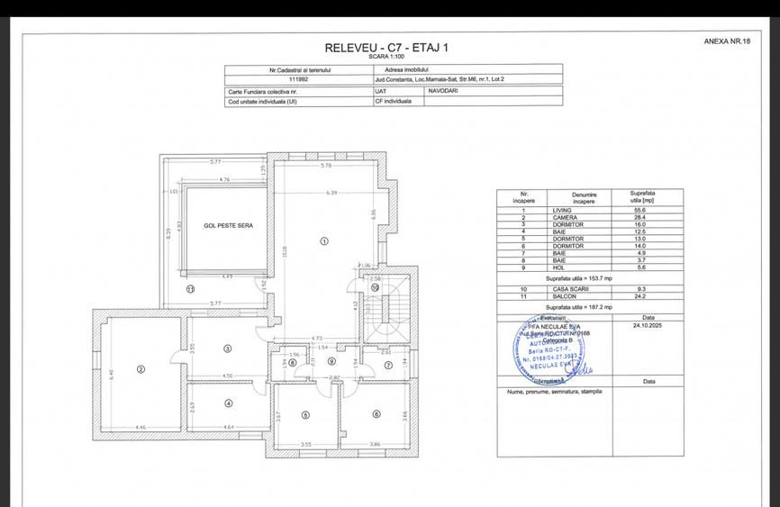 Vila D+P+1 si pod in Mamaia Sat cu teren 1569 mp si suprafata desfasurata 865 mp