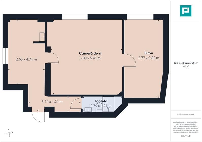 Birou 64 mp Ultracentral cu Parcare