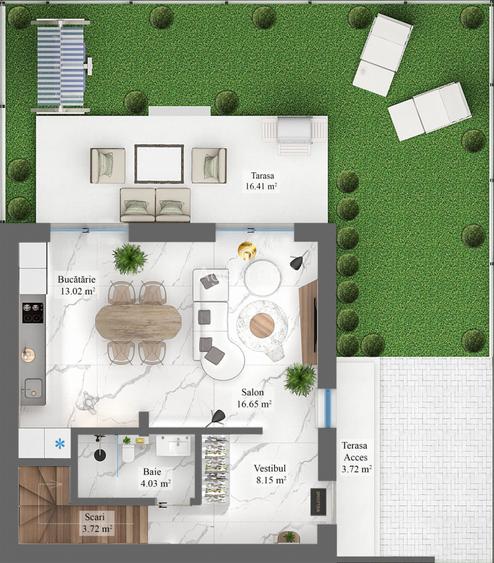 Casa P+1+M 4 camere - Complex Rezidential Nou - Acces rapid la DN1 - 3