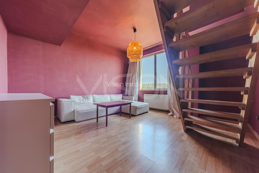 Dormitor + living pe 2 niveluri | 60 mp | mobilat mediu | Iris - Oașului - 2